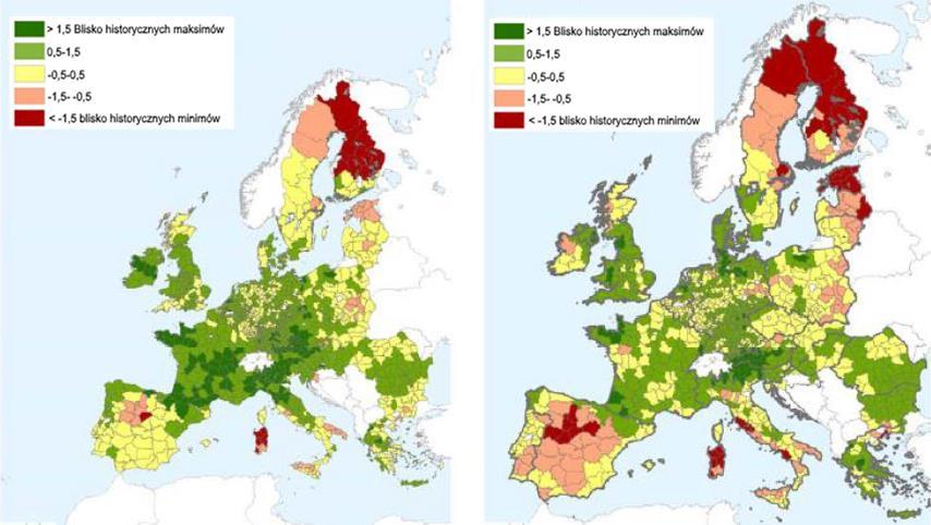 9 MAPA 3 Indeks względnej wydajności pastwisk Okres analizy 01 kwiecień 10 czerwiec 2016 Okres analizy 01 maj 10 lipiec 2016 Indeks ten jest syntetycznym wskaźnikiem powstawania biomasy.