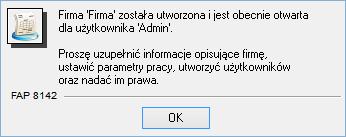 Program zapisuje te dane we wskazanym folderze na dysku. Dane każdej z firm zapisane są w odrębnym katalogu dyskowym, tworzonym w momencie zakładania firmy.