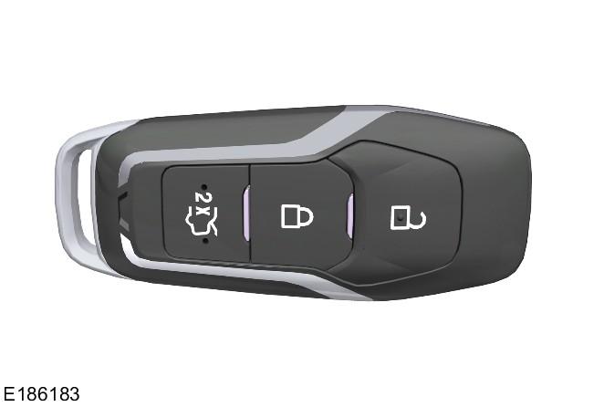 Kluczyki i piloty zdalnego sterowania Inteligentny kluczyk dostępu (jeśli jest w wyposażeniu) Inteligentne kluczyki dostępu sterują elektrycznymi zamkami drzwi oraz układem zdalnego uruchamiania.