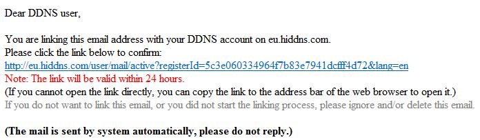 Na adres e-mail podany w formularzu wysłana została wiadomość z linkiem aktywacyjnym:!nie należy na niego odpowiadać! Aby w pełni aktywować konto należy kliknąć link podświetlony na niebiesko.