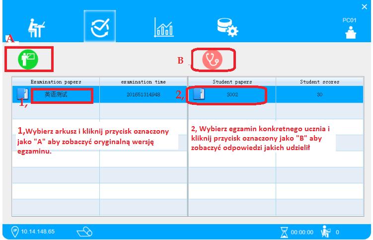 Oryginalny arkusz egzaminacyjny (poprawne odpowiedzi w oryginalnej wersji zaznaczone