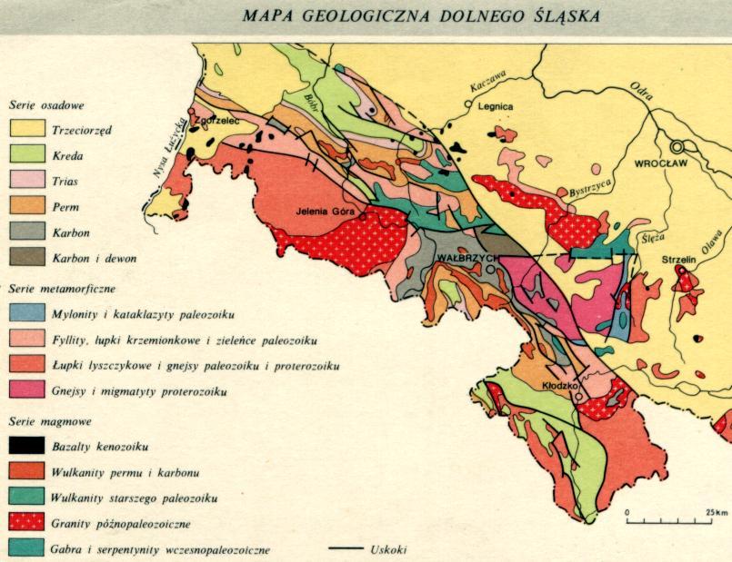 GEOLOGIA Sudety jako jednostka tektoniczna powstały w wyniku licznych faz orogenez prekambryjskich i paleozoicznych; ostatecznemu sfałdowaniu i usztywnieniu uległy podczas orogenezy hercyńskiej.