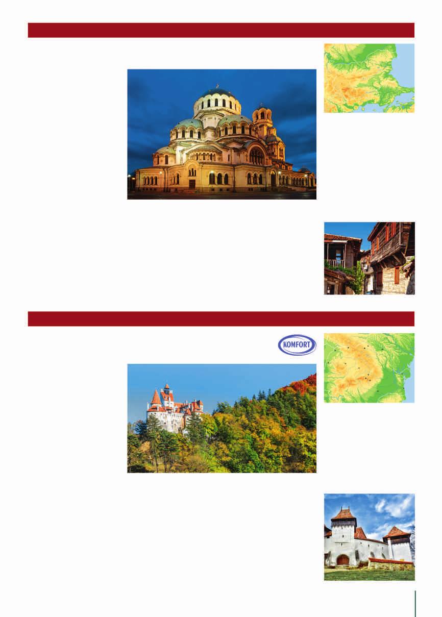 BU GARIA - RUMUNIA Na pograniczu kultur Sofia, Ri³a, P³owdiw, Nesebar, Burgas, Warna, Bukareszt, Sinai, Braszow 1 dzieñ - odjazd autokaru z Krakowa godzina 14.00.