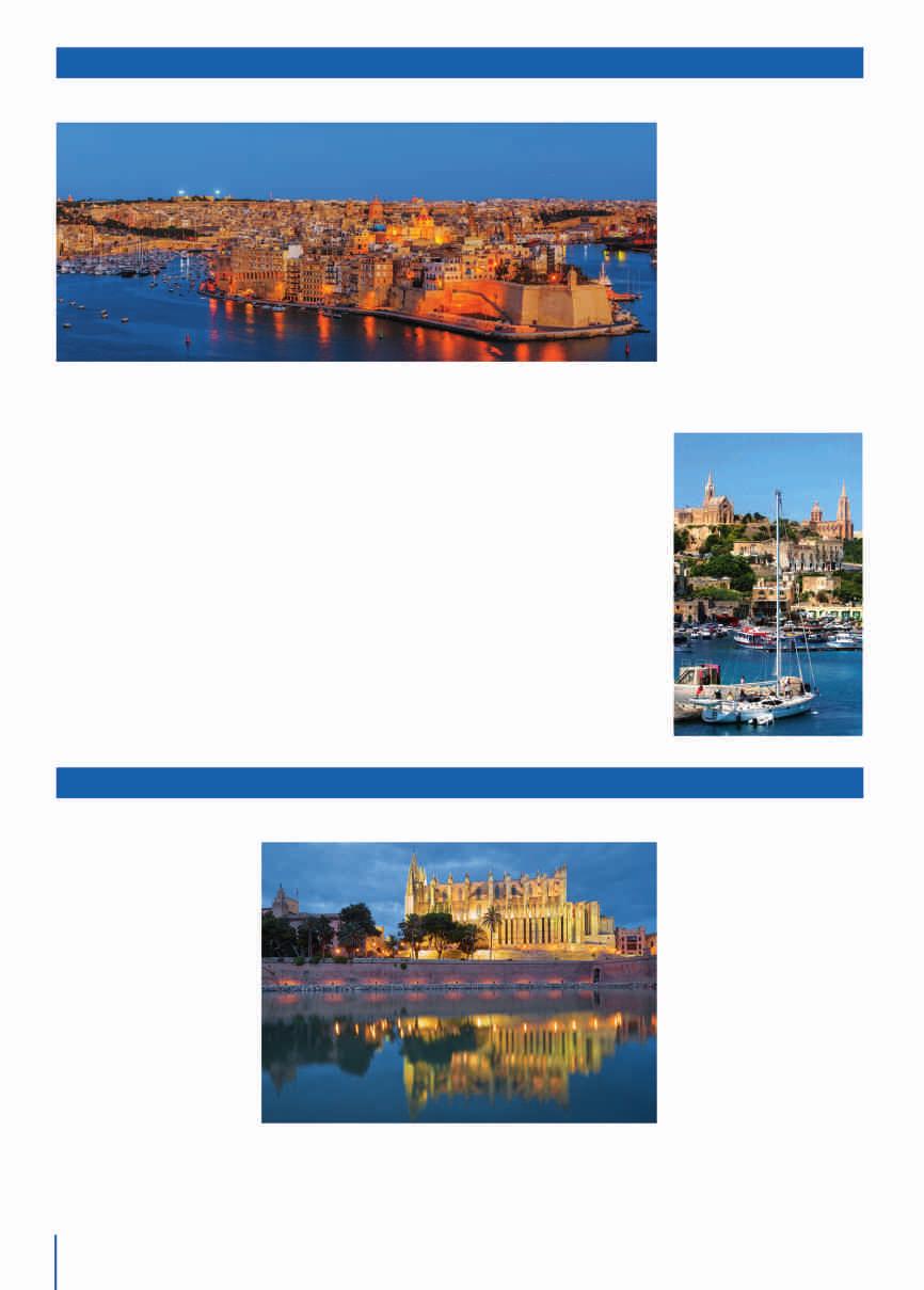 MALTA Malta - wyspa s³oñca WYCIECZKI SAMOLOTEM - 8 dni MOC 05 MOC 07 MOC 09 25.04-02.05 27.06-04.07 19.09-26.09 3.250 3.450 3.250 dop³ata do pokoju 1-osob. 390 z³.