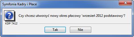 W polach Okres dla danych kadrowych od - do należy wpisać okres, z którego będą pobierane wartości elementów kadrowych dla wzorców i pracowników, o ile są one uwzględnione w systemie kadrowopłacowym.