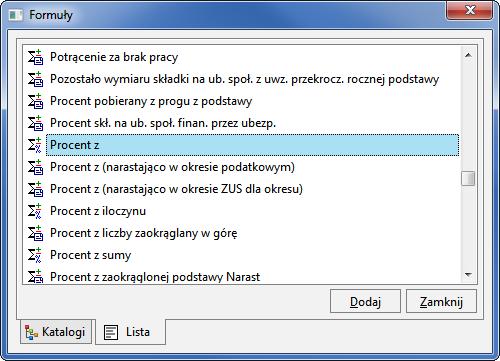 Podręcznik użytkownika Sage Symfonia Kadry i Płace 102 W formule obliczeniowej definiowanego elementu używamy innych elementów jako części skład o- wych formuły (argumentów), połączonych odpowiednią