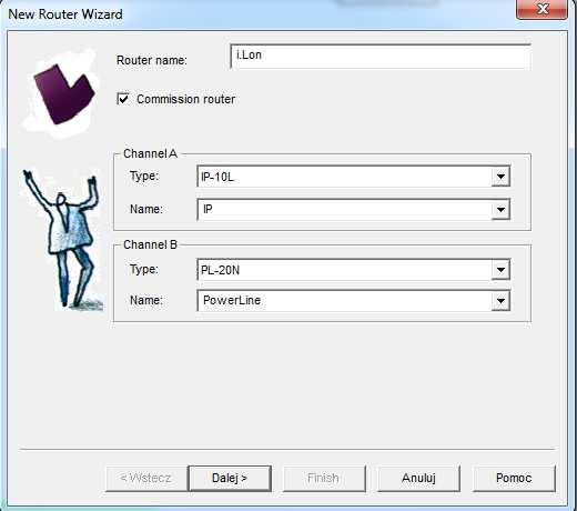 Wykonane operacje pozwoliły na dodanie do projektu urządzenia pełniącego funkcję routera pomiędzy siecią Internet (kanałem IP) a siecią zasilającą (kanałem PL).
