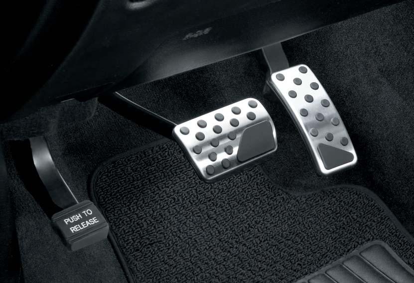 K82213119 ALUMINIOWE NAKŁADKI PEDAŁÓW PEDAL KIT Aluminiowe nakładki pedału przyspieszenia