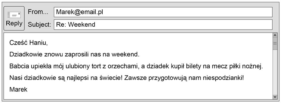 2 Section A Questions and answers in English 0 1 Family Read this email from your Polish friend Marek and answer the questions that follow in English.