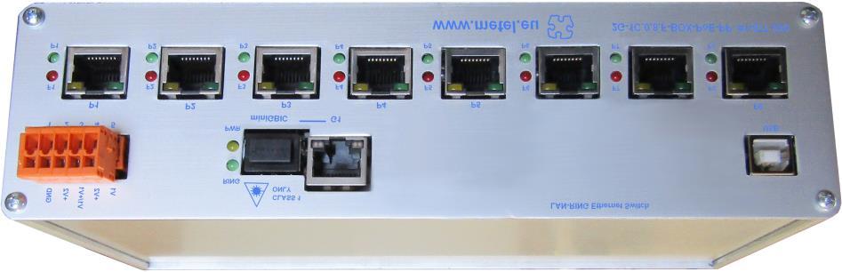 2G-10S.F Przemysłowe switche zarządzalne PoE+(+) 2G-1C.0.8.FC 1x port COMBO (SFP/RJ45) 8x Fast Ethernet z PoE do 60W* 2 niezależne wejścia zasilania Redundantna topologia LAN-RING.