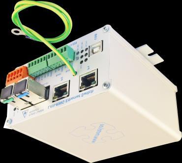 2x GE Przemysłowe switche zarządzalne PoE+(+) 2G-2S.0.2.F Montaż pionowy na DIN35* Montaż na DIN35* Montaż na płaskiej powierzchni* 2x slot SFP z obsługą 100/1000BASE-X Ochrona przepięciowa do 1000A