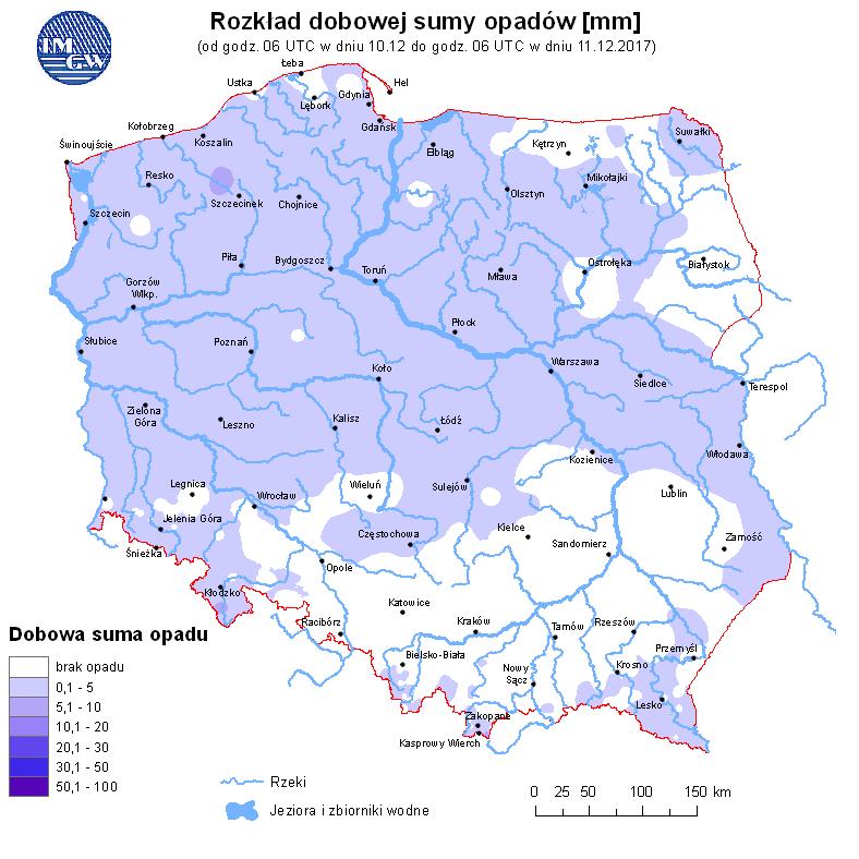 rzekach Rozkład dobowej sumy