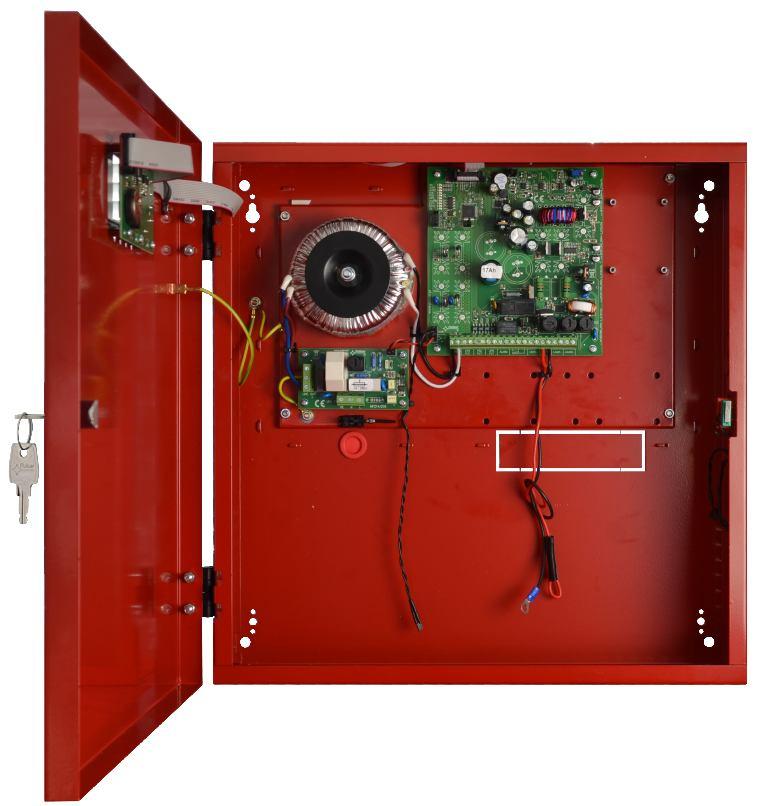 1/iv EN54 27,6V/2A/2x17Ah/LCD zasilacz do systemów przeciwpożarowych PL 1438 Certyfikat stałości właściwości użytkowych CNBOP-PIB Nr 1438-CPR-0385