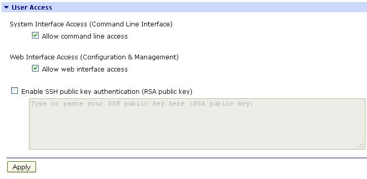 Dostęp do linii komend Dostęp do strony internetowej Zezwolenie na publiczny klucz SSH oraz wpisanie danego klucza Rys.