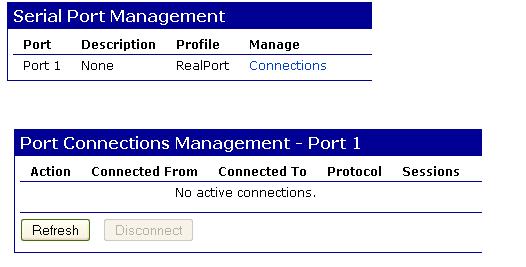 6.6. Zarządzanie (Management) Zakładka zarządzanie pozwala na zarządzanie połączeniami konwertera PD8. 6.6.1.