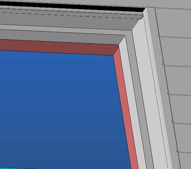 4) Profil w kształcie litery L o wymiarach 100x50mm (41), jeżeli okno posiada wnękę maks. 100mm.