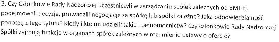 obrad przy udziale Zarządu i kluczowych osób z zespołu Spółki, jak również formę obrad organizowanych w formule ad hoc. Porządki obrad zależą od bieżących potrzeb Spółki.