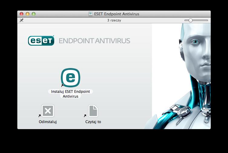 3. Instalacja Instalator programu ESET Endpoint Antivirus można uruchomić na dwa sposoby: W przypadku instalowania programu z płyty CD/DVD należy umieścić płytę w napędzie CD/DVD-ROM i dwukrotnie