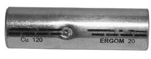 www.ergom.com ISO 9001 7/13 Końcówki łączące typu KLD Pokrycie: cynowane galwanicznie. Napięcie: 1 10 kv. Wykonanie: DIN 46267 cz. 1. Butt connectors, KLD type Surface: tin-plated. Voltage: 1 10 kv.