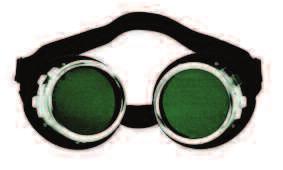 10 mm 10 30 561550 Ochronne okulary spawalnicze Szkła odporne na temperaturę, wykonane wg DIN 169