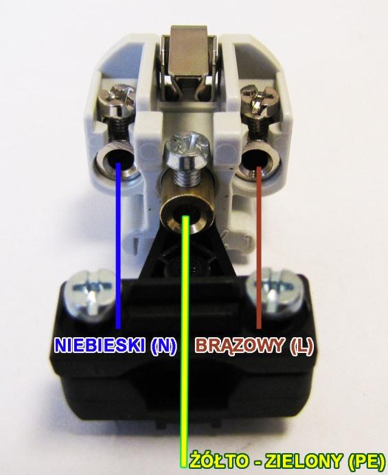 11 5.4. Schemat podłączenia wtyczki 230 V. Rysunek 10 Schemat podłączenia wtyczki 230V Tabela 3.