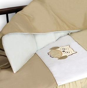 Łóżeczko dziecięce drewniane/ Wooden children s bed TOMI XIX SOWA KOLEKCJA SOWA Kolekcja pościeli/bedding set 14 woal beżowy beige voile woal biały white voile 6 TOMI XIX opcja łóżeczka z przykrywaną