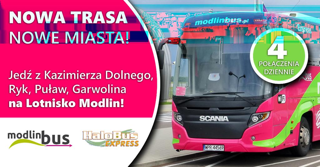 Zapraszamy do skorzystania z wakacyjnego połączenia WISPOL Polecamy Okazje Podróżnika Nowa Trasa ModlinBus/OKBus ModlinBus razem z marką córką OKBus nawiązali współpracę HaloBus Express.