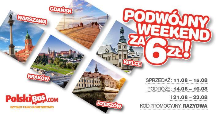 miast w nowej odsłonie Gdańsk, Warszawa, Kielce, Kraków, Rzeszów Bilety już są dostępne, a można je kupić do 15 sierpnia. Cena to 7 zł, czyli 6 zł za bilet i 1 zł za rezerwację.