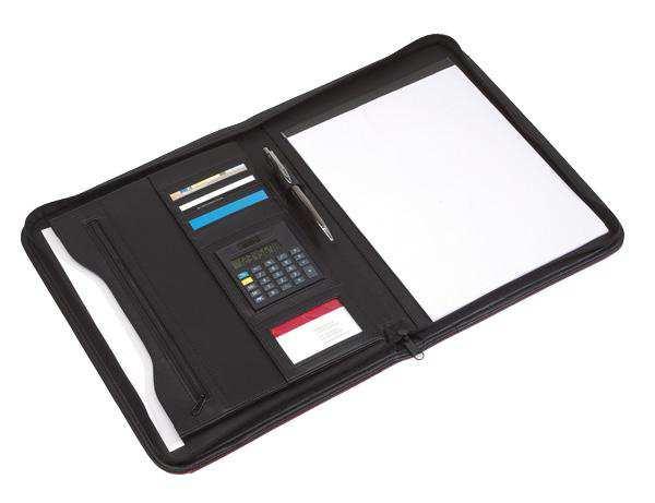 3. Czarne Portfolio z kalkulatorem format A4 4. Notes w formacie A5 100 szt. Wymiary: 34,5 x 26 x 3 cm 200 szt.