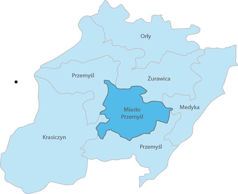Powiatu Przemyskiego. Grafika 1 Mapa Miejskiego Obszaru Funkcjonalnego Przemyśl źródło: opracowanie własne SWIG Delta Partner 5.2. Geomorfologia Wg podziału fizyczno-geograficznego J.
