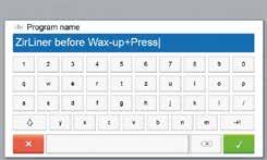 5. Użytkowanie i konfiguracja 5.2.14 Zmiana nazwy programu, grupy programów Można zmienić nazwę aktualnego programu i aktualnej grupy programów (tylko dla programów indywidualnych). 1.