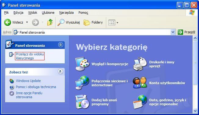 1. WINDOWS XP 1. Podłączamy wyświetlacz do prądu. Wyświetlacz powinien znajdowad się w zasięgu karty bezprzewodowej komputera.