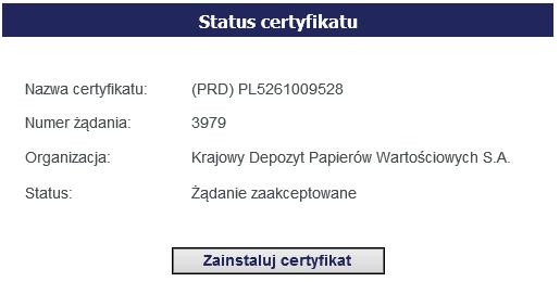 VI Instalacja certyfikatu użytkownika (A2A) Przed dokonaniem instalacji certyfikatu użytkownika A2A, należy upewnić się, czy spełnione są wymagania systemowe podane w punkcie Wymagania systemowe.