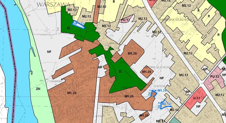 terenu NF i włączeniu ich częściowo do M1.20 i M2.12.