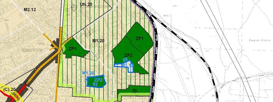 Obszar nr 63 - objęty sporządzaniem zmiany Studium, określony w/w uchwałą w załączniku nr 8, teren w rejonie ul. Admiralskiej dz. nr 265 z obrębu 3-21-28.