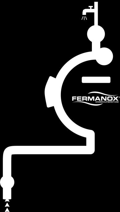 FERMANOX -WV SYSTEM 2-STUDNIOWY DUŻE ZAPOTRZEBOWANIE NA WODĘ Przebieg w ramach eksploatacji naprzemiennej Faza 1 1 Studnia 1 służy do pozyskiwania wody Instalacje do uzdatniania wody FERMANOX -WV