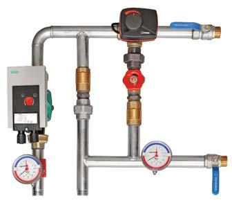 KESORI O ENTRL OMEKT, VERSO STNR I RHP Układy regulacji obiegu wody grzewczej Zestaw PPU służy do płynnej regulacji mocy nagrzewnicy wodnej i tym samym regulacji temperatury powietrza nawiewanego