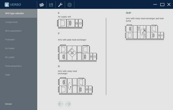 VERSO STNR Wygodne i łatwe w obsłudze programy doboru Wszystkie centrale wentylacyjne VERSO dobierane są za pomocą