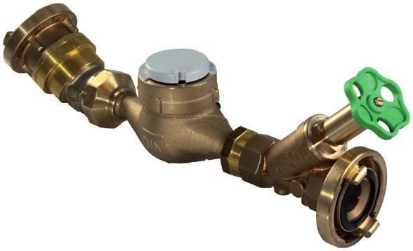 hydrantu nadziemnego - do montażu wodomierza Qn 10 - z 2 przyłączami typu C, isolator przepływów zwrotnych