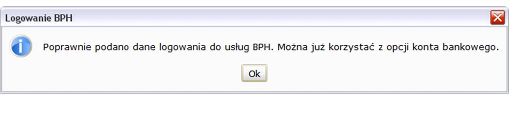 poprawnym połączeniu z serwerem Pobierz salda funkcjonalność pozwala na