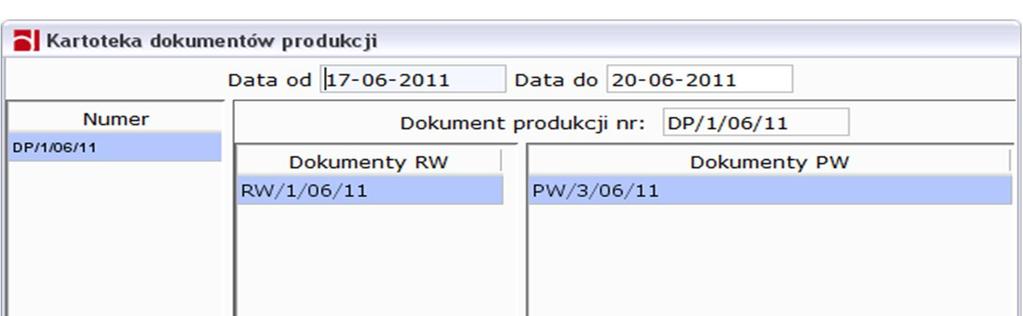 możliwości wykonania jest również przeprowadzane przed akcją wykonania wyrobu (Wykonaj). Jeśli wytworzenie nie jest możliwe akcja wykonania zostanie zatrzymana.