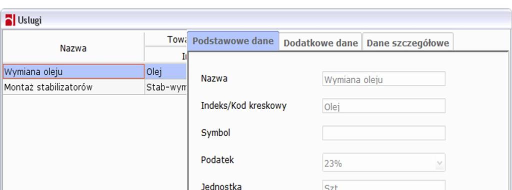 Rysunek 62: Stawki VAT Pole "Widoczne" określa, które stawki mają być dostępne dla użytkownika przy wystawianiu dokumentów.