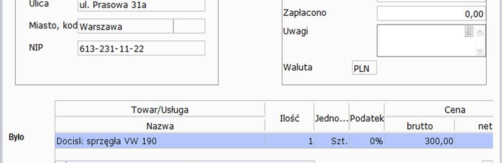 Do pliku funkcjonalność pozwala na zapisanie wystawionego dokumentu w postaci pliku XML i przesłania do kontrahenta który również pracuje na programie INFOR System.