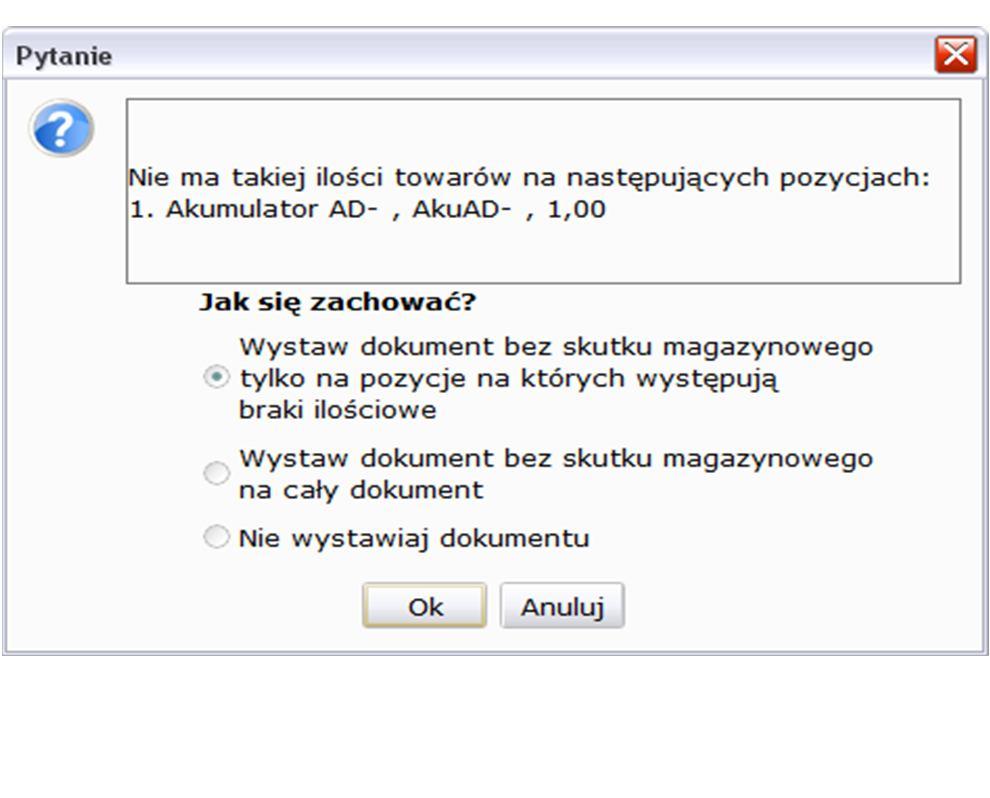 1.7.22. Inne opcje wydań 1.7.22.1. Sprzedaż na wartość Sprzedaż na wartość umożliwia przycisk F12. Jeśli towar nie został zaliczony do żadnej grupy towarowej, sprzedaż taka jest dopuszczalna.