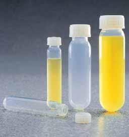 Laboratoryjne materiały zużywalne Probówki wirówkowe i reakcyjne Probówki reakcyjne, PP, z oddzielną nakręcaną zakrywką i pierścieniem gwarancyjnym Probówki z PP, z podziałką, sterylne (SAL 0-6 ) lub