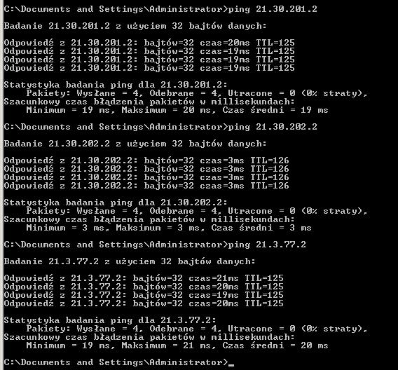 Komputer K4 pinguje kolejno: K1, K2, ISP Projekt tunelowanie i routing D. Wylistować tablicę routingu routera R1 (show ipv6 route) i dane o tunelu (show interface tunnel.) - wyniki wkleić poniżej.