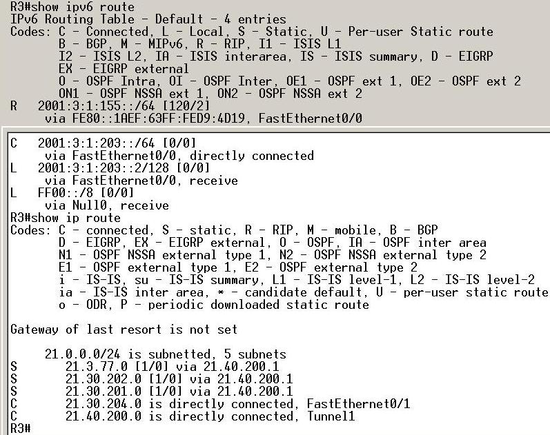 4. Badanie routingu: A. Zlikwidować statyczne zapisy dotyczące routingu z wyjątkiem bramy domyślnej na routerze R1 do dostawcy ISP. B. Skonfigurować routing dynamiczny na routerach w sieci.