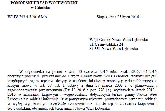 1.2. Decyzje o ustaleniu lokalizacji inwestycji celu publicznego na terenach zamkniętych Zgodnie z decyzją nr 3 Ministra Infrastruktury i Rozwoju z dnia 24 marca 2014 r.