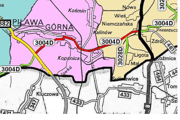 ZIMOWE UTRZYMANIE DRÓG W GMINIE PIŁAWA GÓRNA 2017/2018 Gmina Piława Górna oraz częściowo Gmina Niemcza nr drogi 3004D ul.