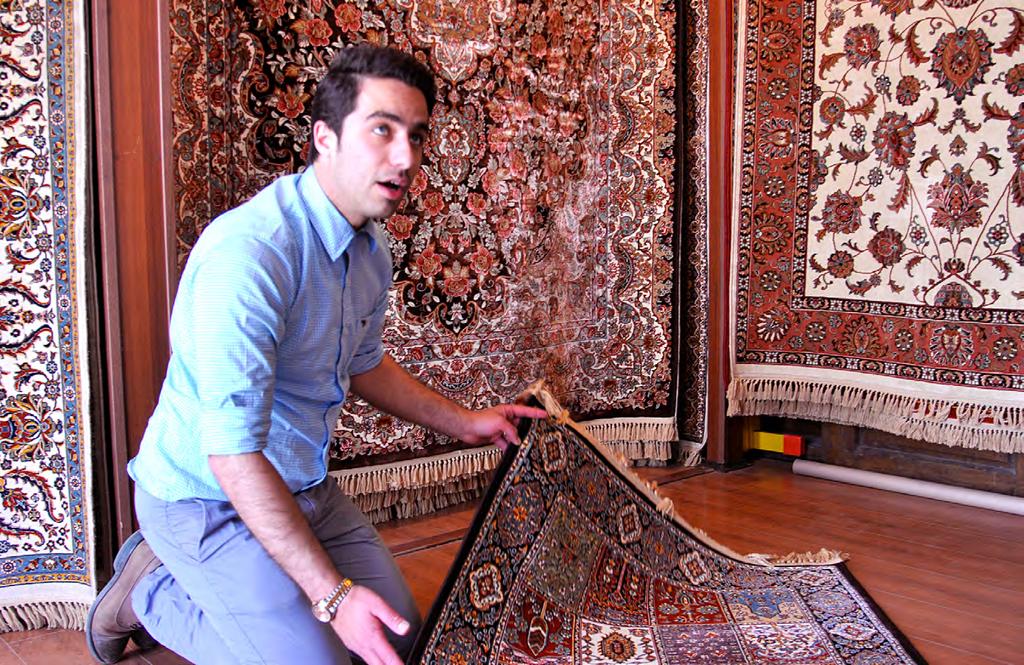 Isfahan, sklep z dywanami